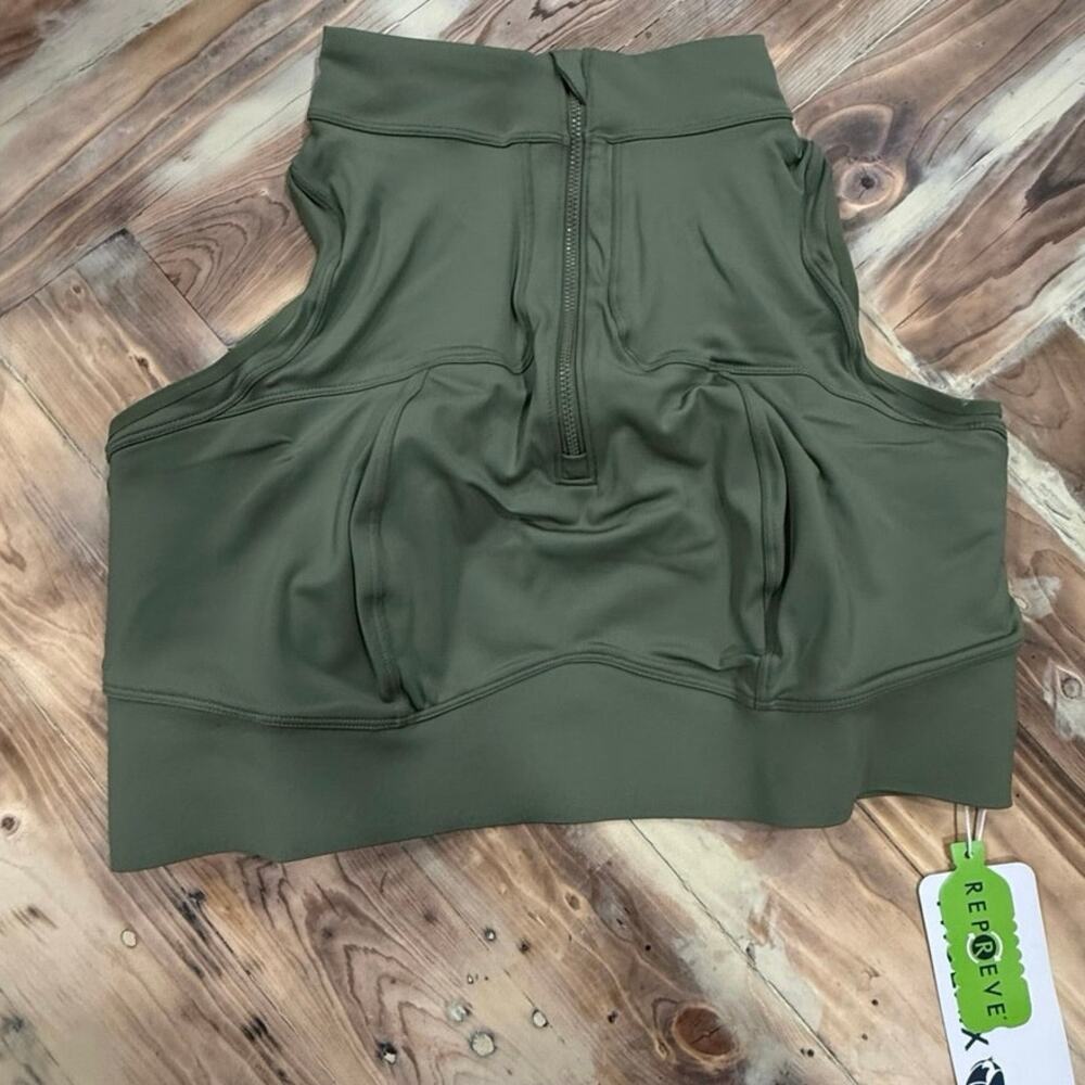 Phoenix Active Prague Crop Bra – Zip Front | Moisture-Wicking Active Top